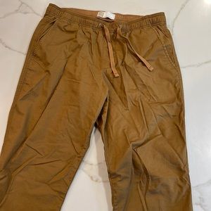 Brown khaki joggers from Gap